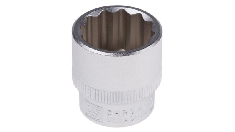Nasadka dwunastokątna z gniazdem 3/8 cala 20mm RS PRO-81273 Nasadka dwunastokątna z gniazdem 3/8 cala 20mm RS PRO-81273