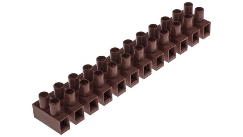 2.5mm2 Złącze wtykowe do druku Ciemnobrązowy 12-żyłowe, Śruba, 450 V Montaż na kablu Tak-64570