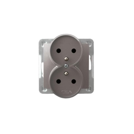 Gniazdo OSPEL GP-2YRZ/M/23 IMPRES TYTAN podwójne bez 0