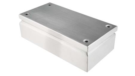 Puszka elektroinstalacyjna, 300 x 150 x 80mm, IP66, kolor Niemalowany, materiał Stal nierdzewna, 0-wejściowa, RS PRO-27638