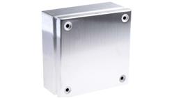 Puszka elektroinstalacyjna, 200 x 200 x 80mm, IP66, kolor Niemalowany, materiał Stal nierdzewna, 0-wejściowa, RS PRO-27629