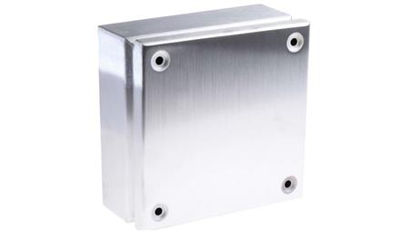 Puszka elektroinstalacyjna, 200 x 200 x 80mm, IP66, kolor Niemalowany, materiał Stal nierdzewna, 0-wejściowa, RS PRO-27629