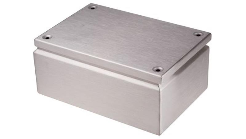 Puszka elektroinstalacyjna, 300 x 200 x 120mm, IP66, kolor Niemalowany, materiał Stal nierdzewna, 0-wejściowa, RS PRO-27623