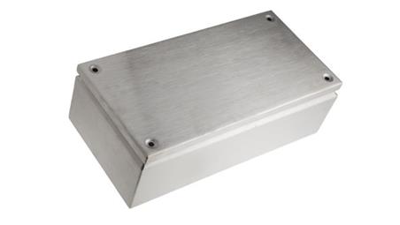 Puszka elektroinstalacyjna, 400 x 200 x 120mm, IP66, kolor Niemalowany, materiał Stal nierdzewna, 0-wejściowa, RS PRO-27647