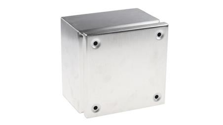 Puszka elektroinstalacyjna, 175 x 175 x 120mm, IP66, kolor Niemalowany, materiał Stal nierdzewna, 0-wejściowa, RS PRO-27617