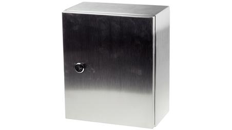 Szafka ścienna rozdzielcza, materiał: Stal nierdzewna typu 304, IP66, 250 x 300 x 150mm, RS PRO-71624