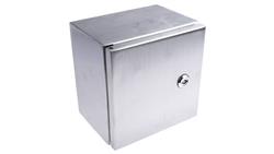 Szafka ścienna rozdzielcza, materiał: Stal nierdzewna typu 304, IP66, 200 x 200 x 150mm, RS PRO-70885
