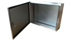 Szafka ścienna rozdzielcza, materiał: Stal nierdzewna typu 304, IP66, 720 x 720 x 240mm, RS PRO-71818