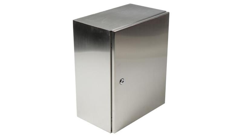 Szafka ścienna rozdzielcza, materiał: Stal nierdzewna typu 304, IP66, 240 x 360 x 150mm, RS PRO-70937 Szafka ścienna rozdzielcza, materiał: Stal nierdzewna typu 304, IP66, 240 x 360 x 150mm, RS PRO-70937