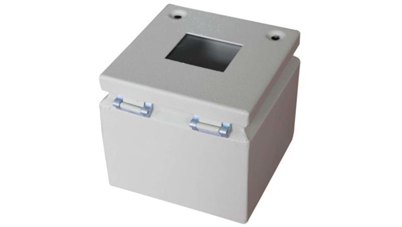 Puszka elektroinstalacyjna, 150 x 150 x 120mm, IP65, kolor Szary, materiał Stal, 0-wejściowa, RS PRO-27635 Puszka elektroinstalacyjna, 150 x 150 x 120mm, IP65, kolor Szary, materiał Stal, 0-wejściowa, RS PRO-27635