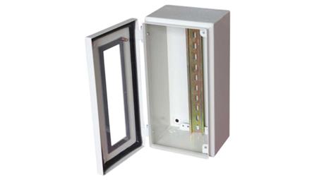 Puszka elektroinstalacyjna, 150 x 300 x 80mm, IP65, kolor Szary, materiał Stal, 0-wejściowa, RS PRO-27636