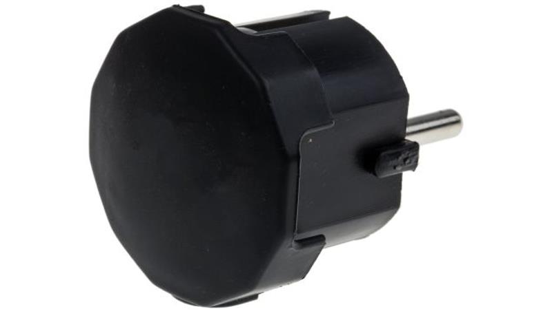 Wtyk sieciowy, 16A, 250 V, 2P+E Typ F, niemieckie Schuko, RS PRO-10915