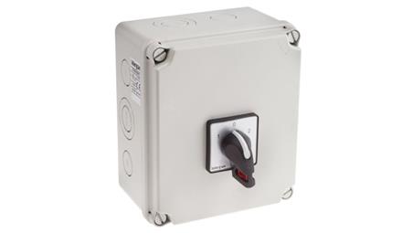 Przełącznik przełączający 2-biegunowy 25 A 15 kW IP65-13910