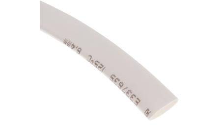 Osłona termokurczliwa Biały 2:1, średnica 6.4mm, dł. 8m, RS PRO-79077