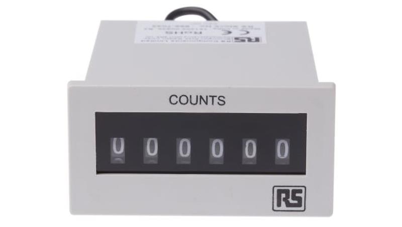 Licznik impulsów Cyfrowe 6-cyfrowy 24 V DC RS PRO-4409