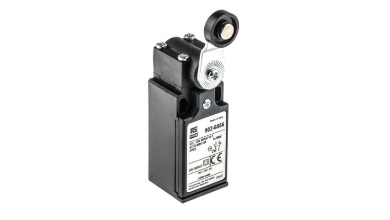 Wyłącznik krańcowy 10 A, NO/NC, 400V, IP65, RS PRO-4888 Wyłącznik krańcowy 10 A, NO/NC, 400V, IP65, RS PRO-4888