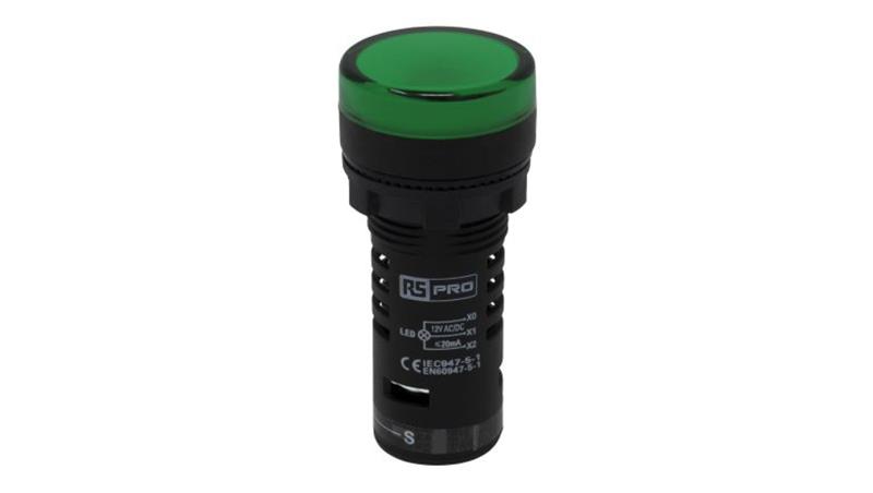 Lampka kontrolna w komplecie z układem testowym, O 22mm, IP65, RS PRO-6819