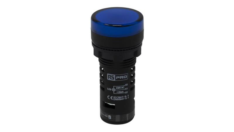 Lampka kontrolna w komplecie z układem testowym, O 22mm, IP65, RS PRO-6812