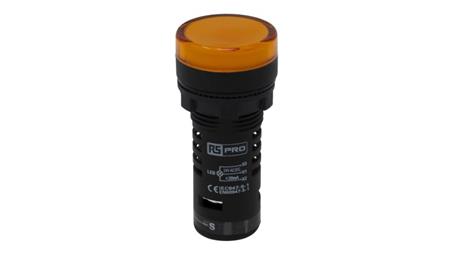 Lampka kontrolna w komplecie z układem testowym, O 22mm, IP65, RS PRO-6844