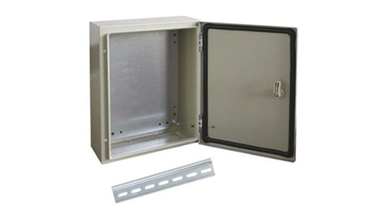 Szafka ścienna rozdzielcza Szary, materiał: Stal, IP66, 600 x 600 x 200mm, RS PRO-71735