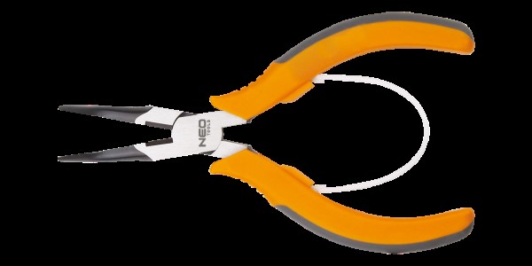 Szczypce precyzyjne wydłużone wygięte 140 mm