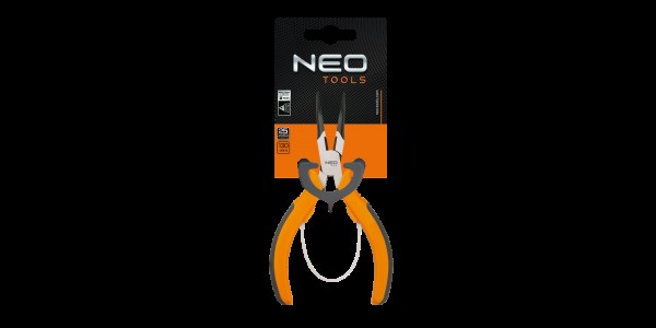 Szczypce precyzyjne wydłużone wygięte 140 mm