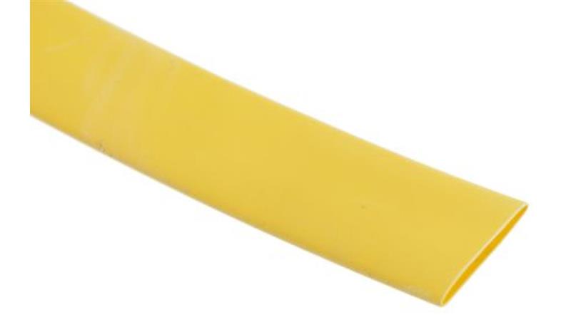 Osłona termokurczliwa żółta 2:1, średnica 9.5mm, dł. 6m, RS PRO-78909