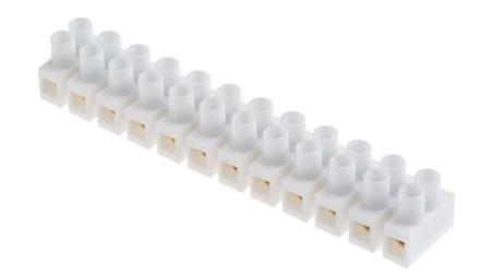 2.5mm2 Złącze wtykowe do druku Biały 12-żyłowe, Wkręcane, 400 V-64538