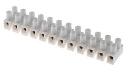 4mm2 Złącze wtykowe do druku Biały 12-żyłowe, Wkręcane, 380 V-64553