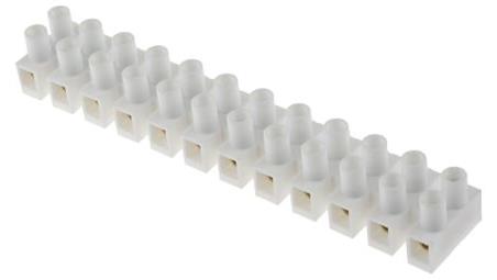 6mm2 Złącze wtykowe do druku Biały 12-żyłowe, Wkręcane, 380 V-64546