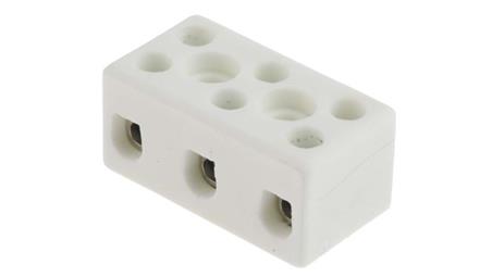 4mm2 Złącze wtykowe do druku Biały 3-żyłowe, Wkręcane, 450 V-64537