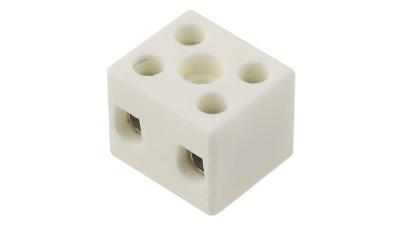 10mm2 Złącze wtykowe do druku Biały 2-żyłowe, Wkręcane, 450 V-64548