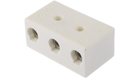 16mm2 Złącze wtykowe do druku Biały 3-żyłowe, Wkręcane, 450 V-64562