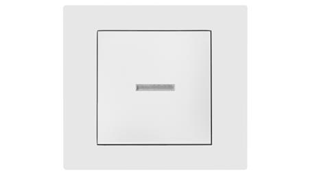 Vestra Łącznik 1-biegunowy bez ramki z podświetleniem podtynkowy IP20 biały 3823-10-30823