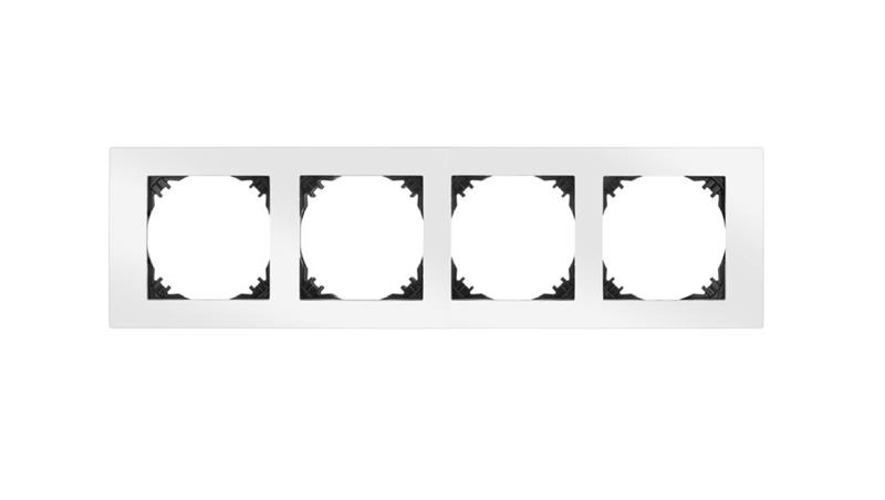 Vestra Ramka poczwórna IP20 biały 3874-00-36670