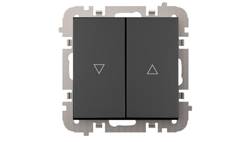 Vestra Łącznik żaluzjowy bez ramki podtynkowy IP20 czarny 3816-19-35814