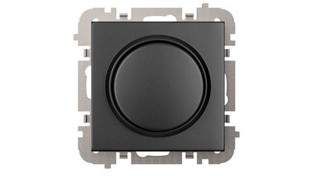 Vestra Ściemniacz LED obrotowy bez ramki podtynkowy IP20 czarny 3807-19-27691