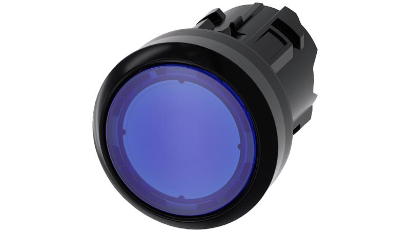 Lampka sygnalizacyjna niebieska 22mm z pierścieniem tworzywo okrągła tworzywo SIRIUS ACT 3SU1001-0AD50-0AA0-22124 Lampka sygnalizacyjna niebieska 22mm z pierścieniem tworzywo okrągła tworzywo SIRIUS ACT 3SU1001-0AD50-0AA0-22124