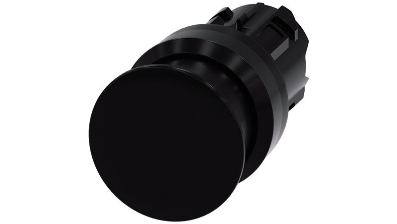 Przycisk grzybkowy 22mm tworzywo czarny 30mm z samopowrotem SIRIUS ACT 3SU1000-1AD10-0AA0-14681