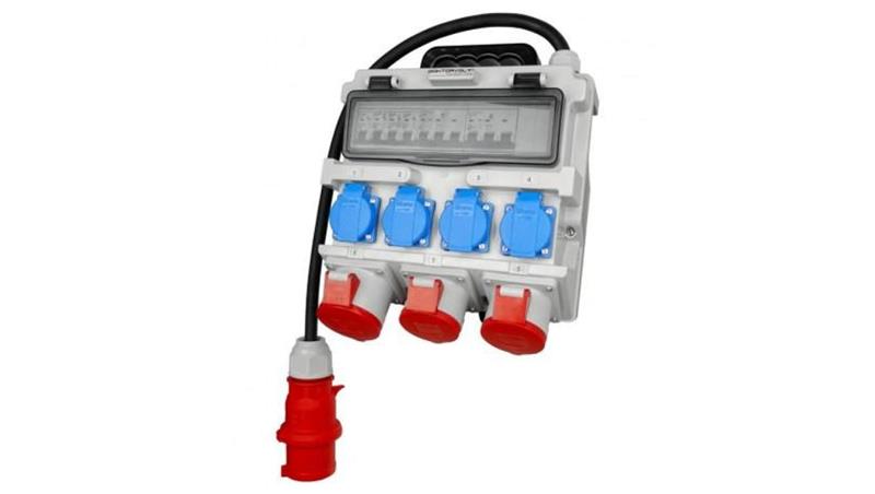Rozdzielnica budowlana TR-S 32A 2x16A 4x230V Schuko Doktorvolt 7273-65795
