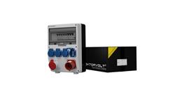 Rozdzielnica budowlana z wtyczką odbiornikową 32A TD-S/FI 16A 4x230V Schuko Doktorvolt 2534-66365