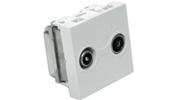 Gniazdo RTV końcowe 45x45 (gn.antenowe męskie/gn.antenowe żeńskie) EM/PFK-45077