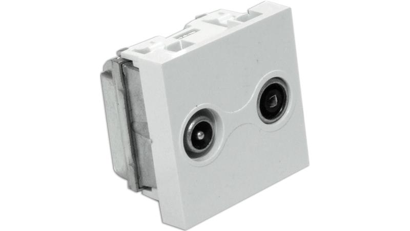 Gniazdo RTV końcowe 45x45 (gn.antenowe męskie/gn.antenowe żeńskie) EM/PFK-45077