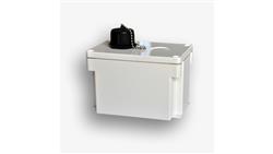 Puszka przemysłowa natynkowa IP67, na 2 gniazda, biała EM/IPXX-WPB2-75088