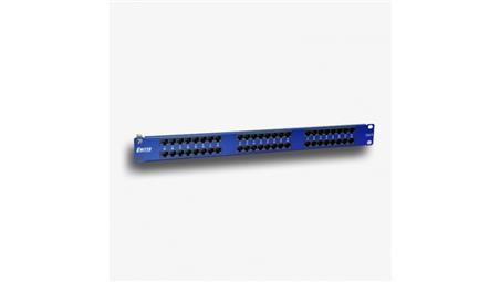 Panel 19, 48 x RJ45 UTP kat. 6 (1U) z półką, niebieski DCN/3012IPRL48-C6-1U-73590