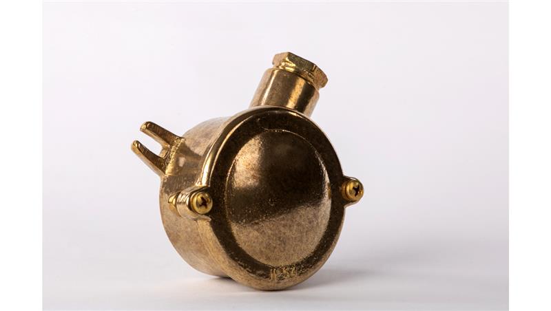 Mosiężna puszka rozgałęźna, natynkowa - 1 wyjście AN3/1-75090