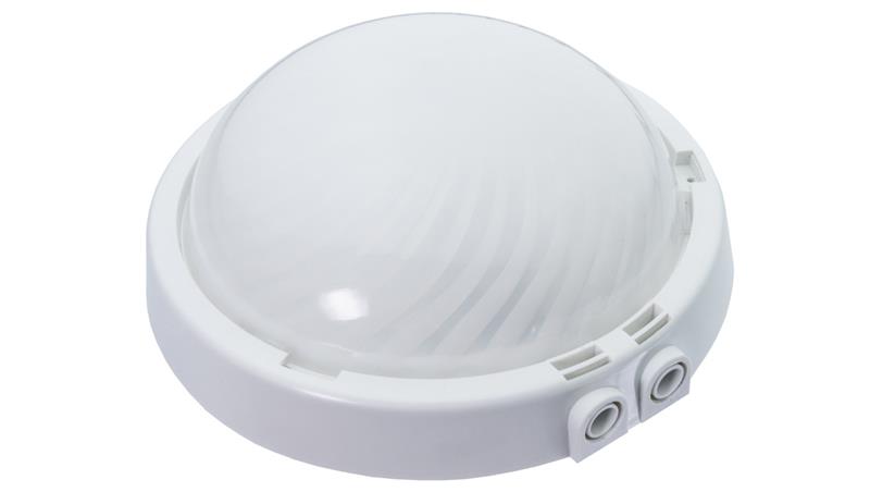 Oprawa TRIO, E27, 75W, biała-polipropylen, 2xdławik, klosz matowy-poliwęglan, IP44 A2120-MP-53513