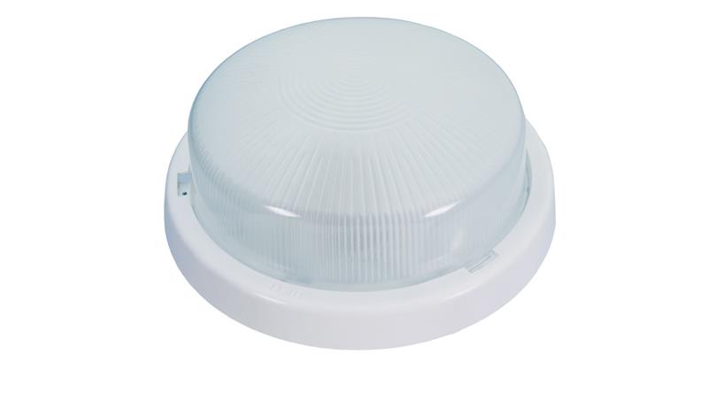 Oprawa STAR, E27, 100W, biała-polipropylen, klosz matowy-szkło, IP44 A2220-M-53520