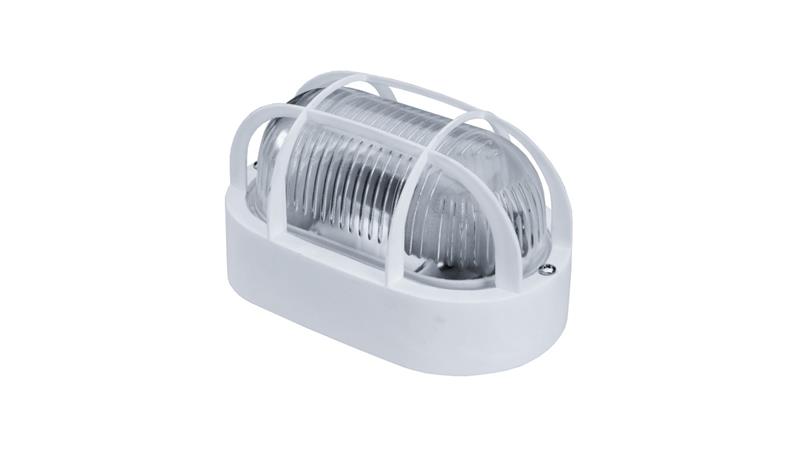 Oprawa kanałowa OVAL-7040 STYL, E27, 60W, biała-polipropylen, klosz przeźroczysty-szkło, IP44 , siatka plastikowa A1190-53525 Oprawa kanałowa OVAL-7040 STYL, E27, 60W, biała-polipropylen, klosz przeźroczysty-szkło, IP44 , siatka plastikowa A1190-53525