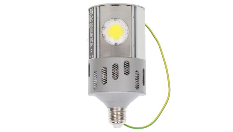Lampa LED E27 35W SPINLED 4825lm 5000K soczewki sferyczne stosowane w oświetleniu placów LPL02/S-48324